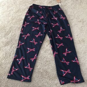 New! Weatherproof large men’s navy soft pajamas.